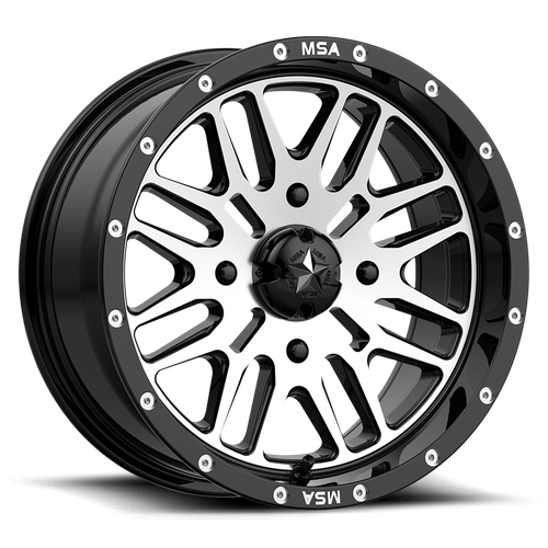 BRUTE UTV 14X7 4X137 G-BLK MACH 10MM