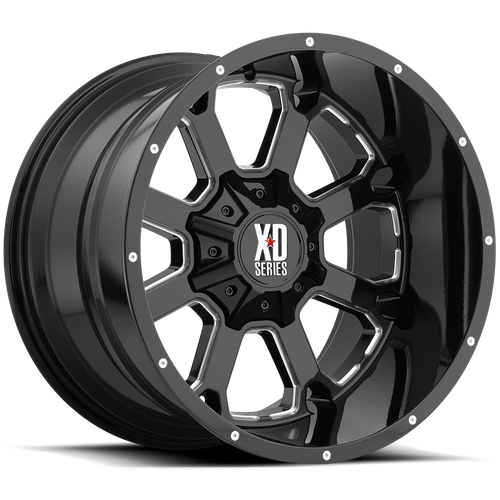 XD825 20X10 8X6.5 G-BLK MILL -24MM