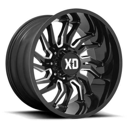 XD858 22X10 6X5.5 GLOSS BLACK MILL -18MM
